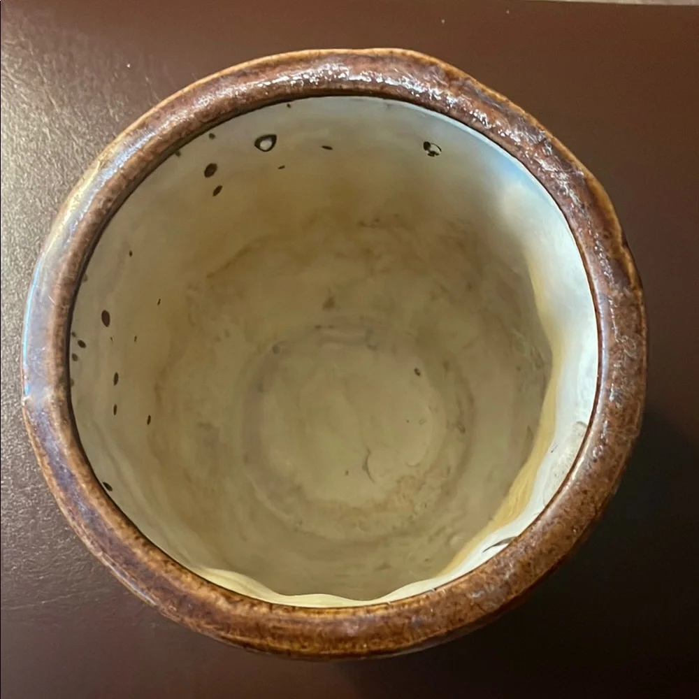 Handcrafted Brown Ceramic Vase